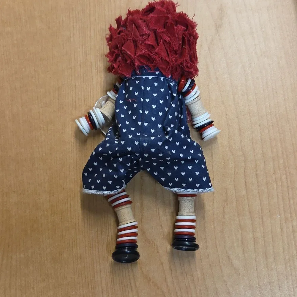 Raggedy Ann and Andy Dolls With Button Arms‎ And Legs Plus Little Golden Book